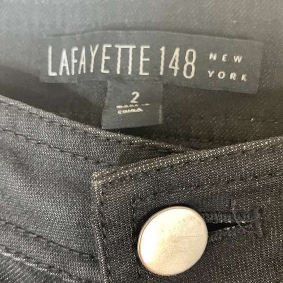 Lafayette 148 New York 2 Black Boot Cut Jeans. - Picture 2 of 8